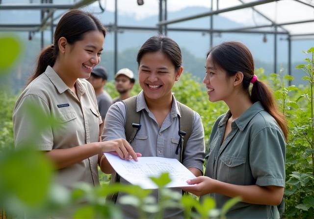 Experienced greenhouse team in Baguio